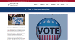 Desktop Screenshot of leecountydems.org