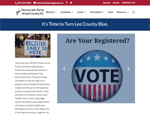 Tablet Screenshot of leecountydems.org